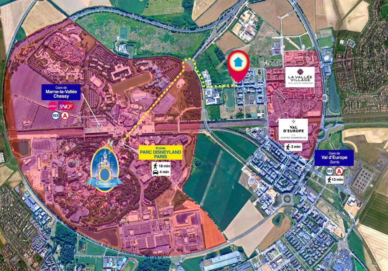 Disneyland-Paris, Studio 2 Pers, Wifi Serris Exteriör bild